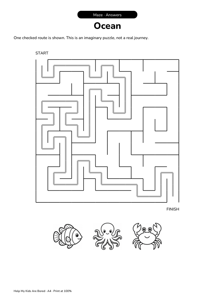 Ocean Adventure Maze