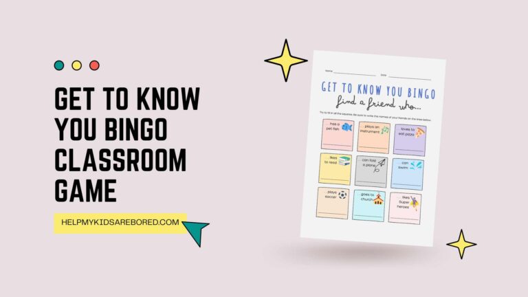 Get to know you Classroom Bingo Game