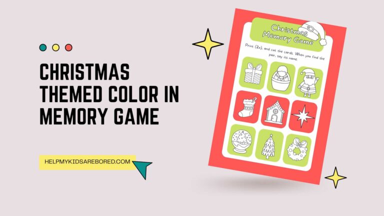 Christmas Themed Color in Memory Game