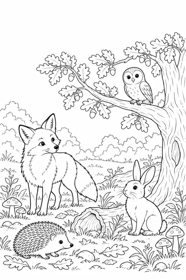 Woodland Habitat: Colour, Spot and Tell