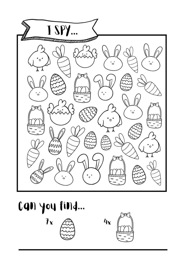 Easter I Spy Printable – Fun Seek-and-Find Activity for Kids