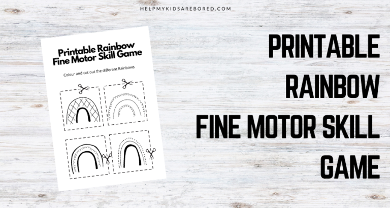 Printable Rainbow Fine Motor Skill Game – Free Download