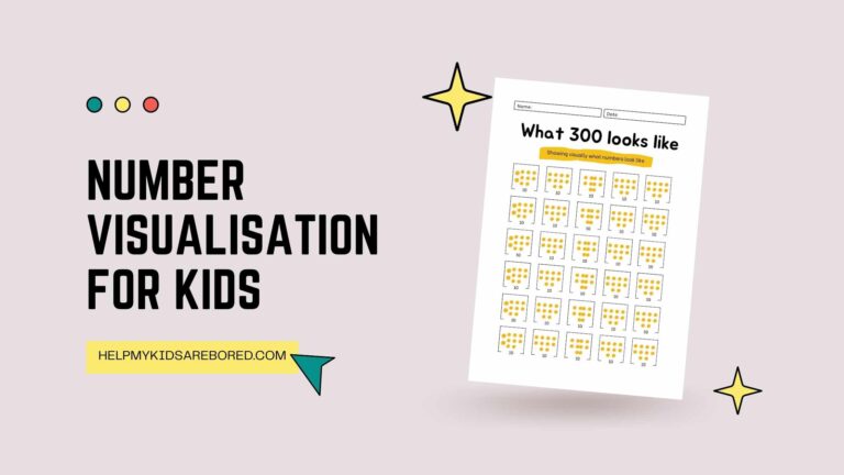 Number Visualisation for Kids What Numbers look Like Worksheets
