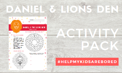 Free Daniel and the Lions Den Children's Bible Story Activity Sheet