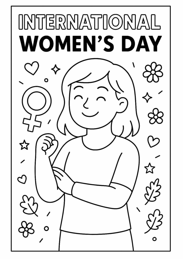 International Women’s Day – Free Coloring Page for Kids (Printable!)