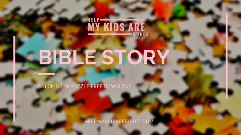Free Printable Christian Bible Story Coloring Puzzles