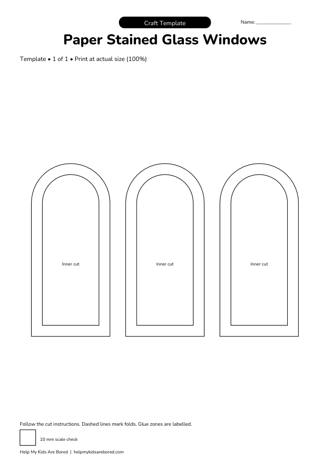 Paper Stained Glass Windows