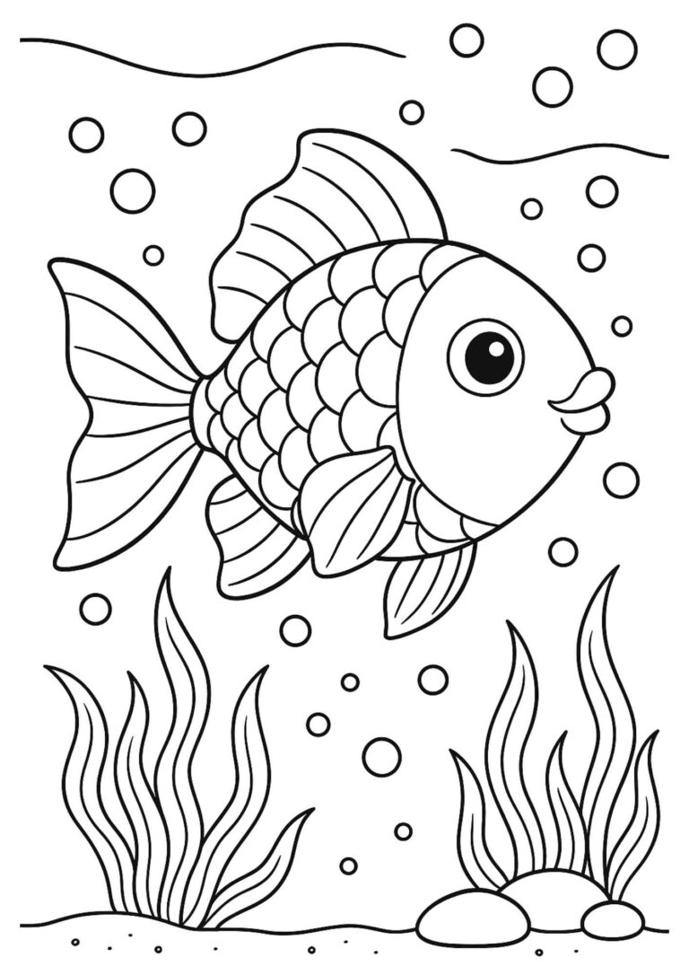 Free Goldfish Coloring Page – Beautiful Printable for Kids of All Ages