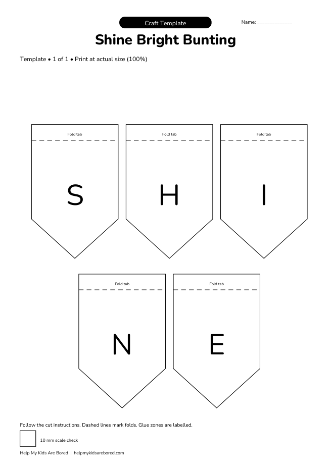 Shine Bright Bunting