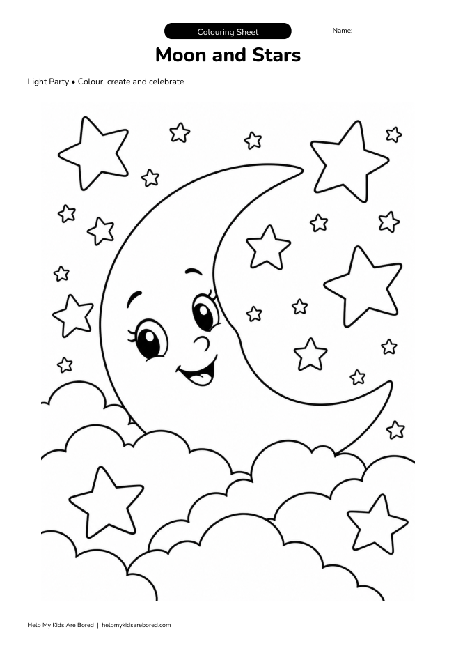 Moon and Stars