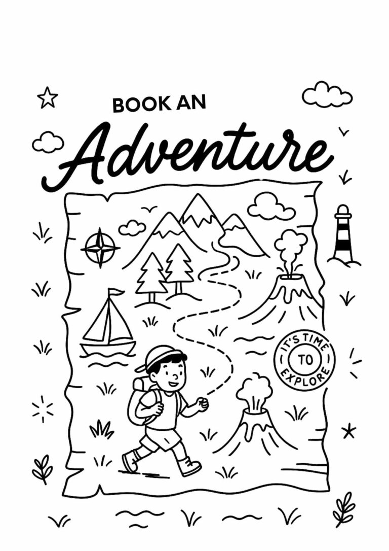 Book Week 2025 – “Book an Adventure” Colouring Page (Free Printable!)