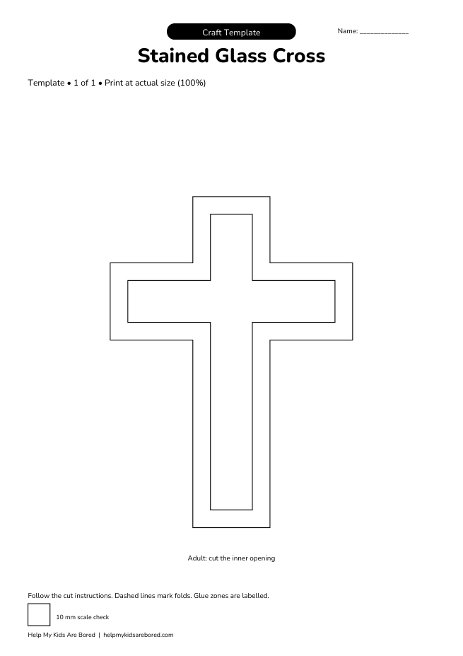 Stained Glass Cross