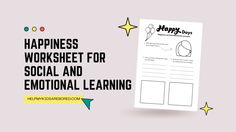 Free Printable Happiness Worksheet For Social And Emotional Learning