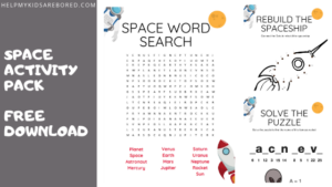 Free Download - Space Themed Activity Pack