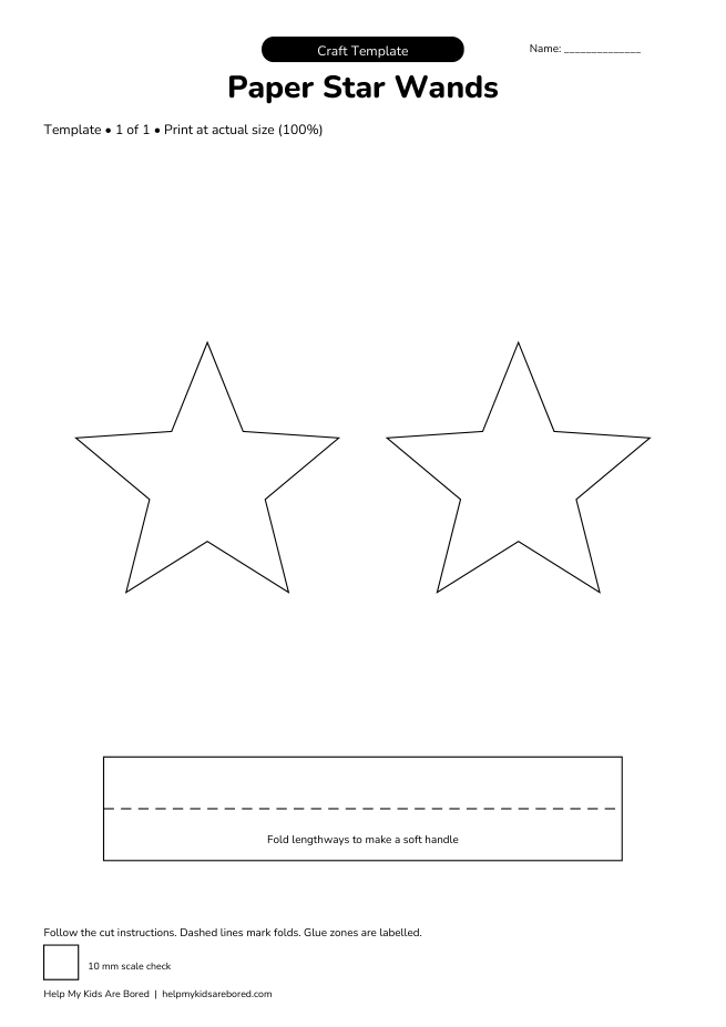 Paper Star Wands