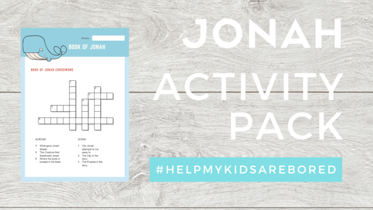 Free Printable Jonah Bible Story Activity Pack