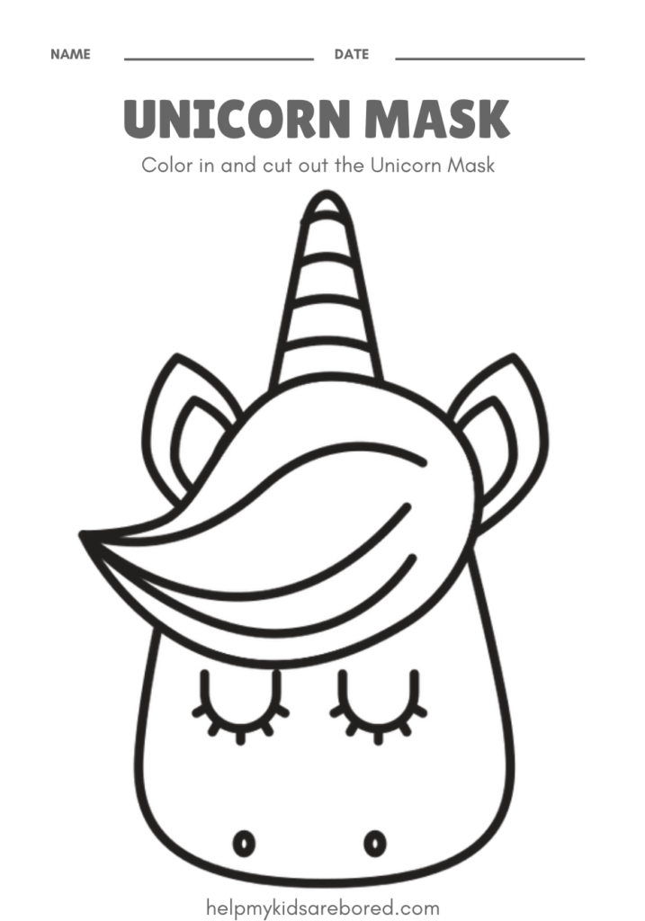 Free Unicorn Themed Coloring in and Activity Sheets Help My Kids Are